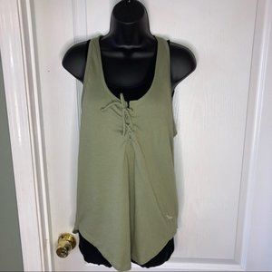 PINK Victoria's Secret Tank Lace Up Racerback SM